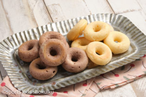 スポーツキッズのおやつ★米粉焼きドーナツワークショップ